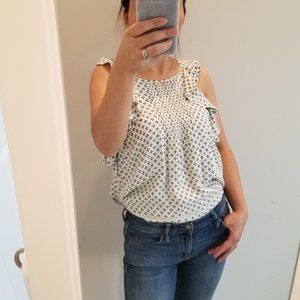 Abercrombie & Fitch XS tank top ivory/navy
